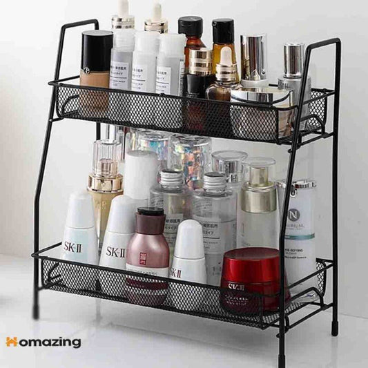 2 Layer Multi Purpose Iron Organizer Shelf - My Store