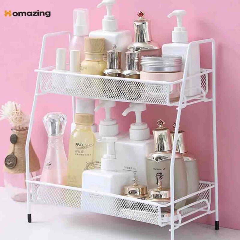 2 Layer Multi Purpose Iron Organizer Shelf - My Store