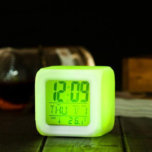 7 LED Colors Changing Digital Alarm Clock - My Store