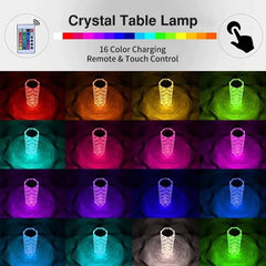 Rose Crystal Diamond RGB Table Lamp - My Store