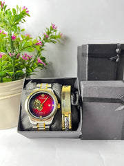 Two - Tone Open - Heart Mechanical Watch - My Store